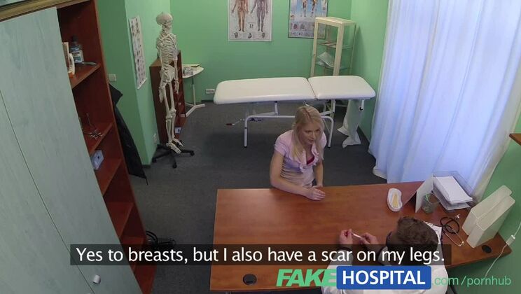 FakeHospital Successful consultation as hot blonde moans her way through