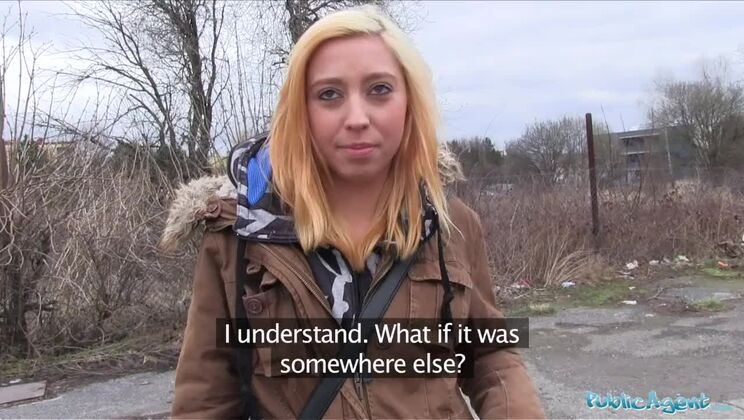 Public Agent Shy Teenager bends over for a big cock