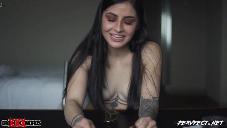 Kaitlyn Katsaros struggles with puzzles while cuming over and over