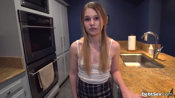 POV Scene: Mable May, Teen Redhead, Pays Rent Debt with Sex