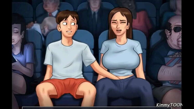 Summertime Saga: College Cutie Enjoys Large Manhood in Dorm