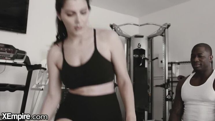 XEmpire Valentina Nappi Rides Trainer's Hard BBC at the Gym