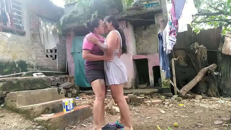 Passionate lesbians indulge in wet pleasure at the rural retreat