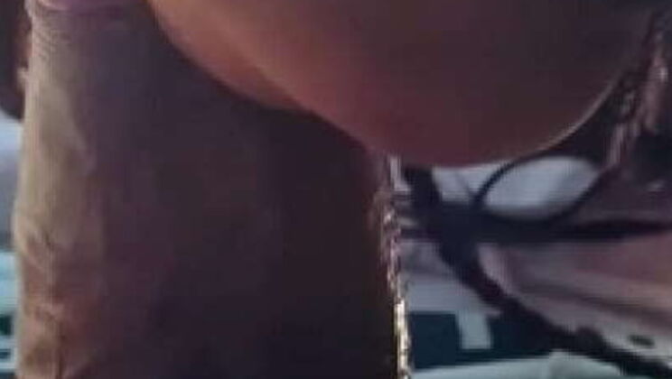 Crazy Ebony Chick Takes Big Dick in the Parking Lot