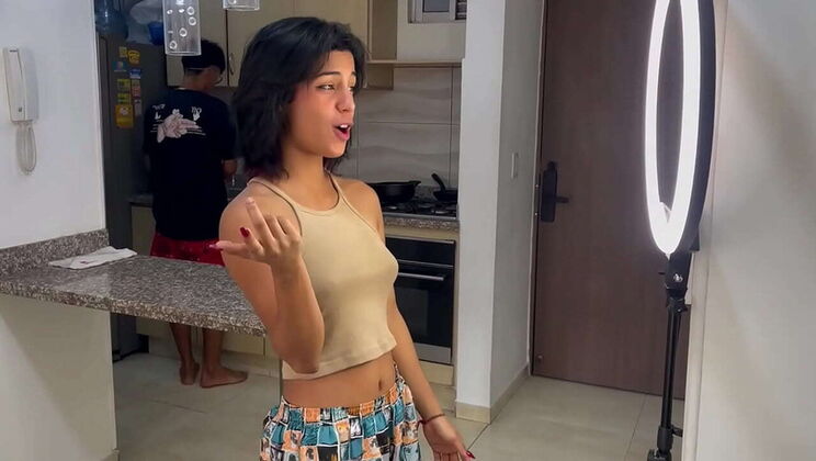 Sexy Niece Gets Naughty and Sucks Dick After Asking for Video Help