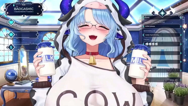 Big Boobs VTuber Cowgirl Fucks Hard
