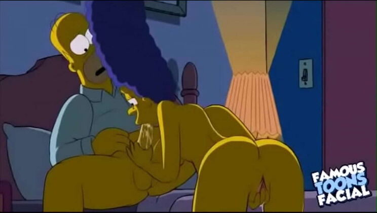 Homer and Marge Simpsons Cartoon Creampie Sex Dream