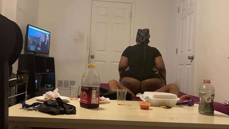 Ebony BBW mom gets pounded hard by big cock