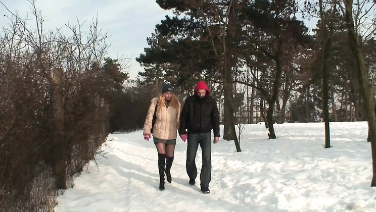 Hot German MILF Sucks Dick and Takes Huge Cumshot Outdoors - Real Amateur Sex