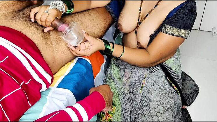 Desi Indian Aunty Gives Handjob to Husband and Fucks Hard in Bedroom - Pooja Sex, Kavitha XXX