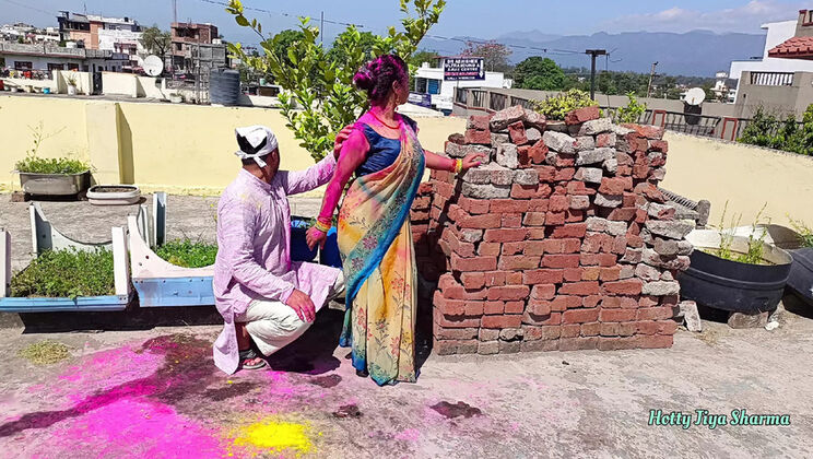 Desi Bhabhi Outdoor Fuck with Step Sister - Hot Anal & Big Tits - Jiya Sharmaa
