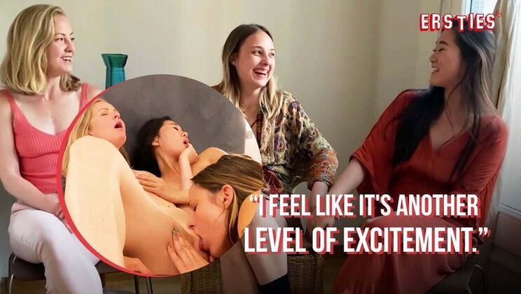 Hot German Babes Ophelia, Sicilia & Katana Scissor & Finger Each Other's Hairy Pussies