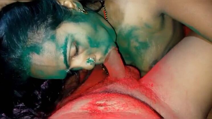 Hot Bihari Bhabhi Holi Special - RadhaDevi Fucks Hard in Desi Village