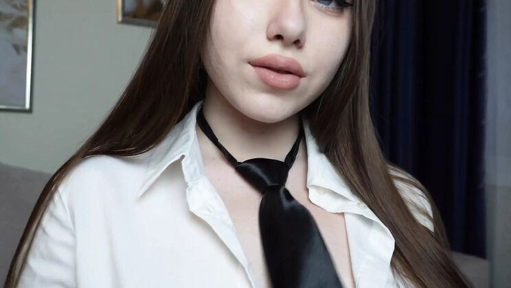 Stepsister Arina Love Teases in Sheer Pantyhose - Hot Solo Pussy Play & Moans