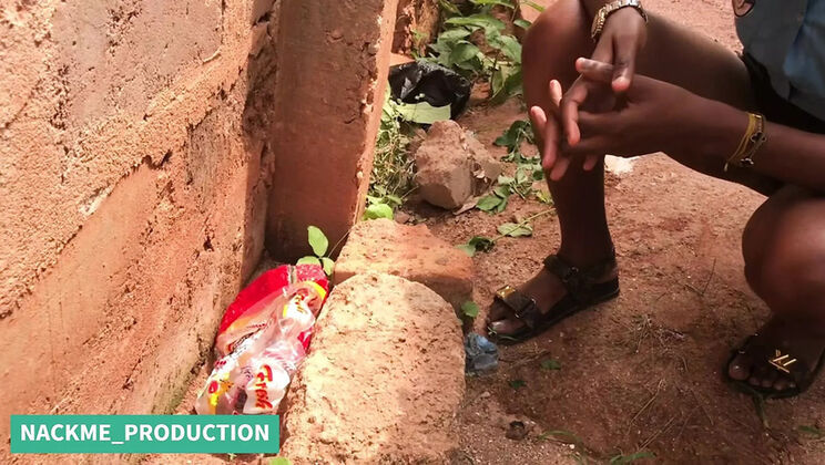 African Couple Fucks Hard - Blowjob & Doggy Style Penalty Sex