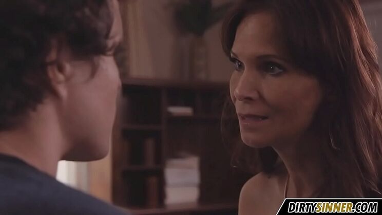 Busty StepMom Syren De Mer Takes Care of Her Stepson - Hot MILF Action