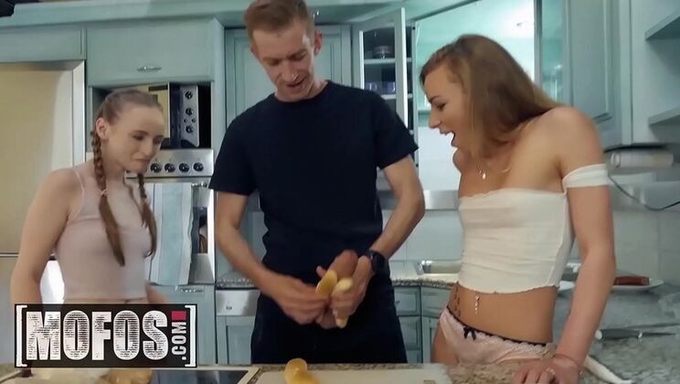 Teen Threesome with Lady Bug & Angel Emily - Danny D Fucks Them Hard - Big Facial Cumshot