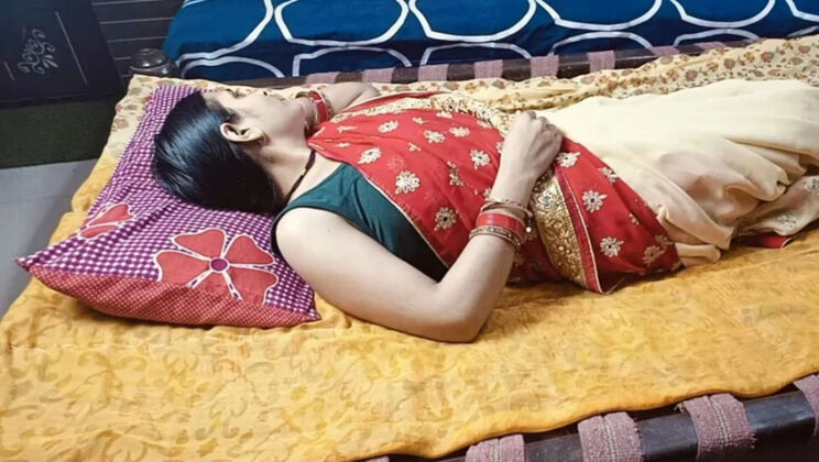 Indian Bhabhi First Time Honeymoon Night - Devar Fucks Her Hard in Room