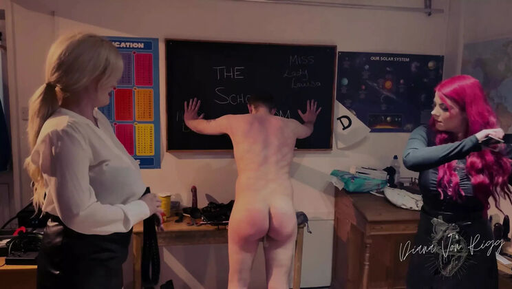 Strict Teacher Diana Von Rigg Punishes Naughty Student in School - Hard Caning & Whipping