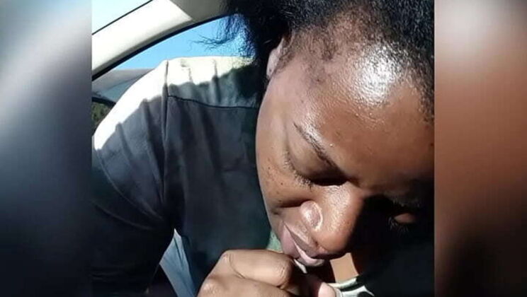 Naejae gives hot blowjob and rides for creampie - ebony babe loves black cock