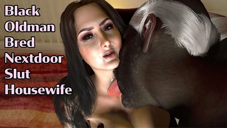 Black Old Man Breeds Hot Lactating Wife Next Door - Creampie Fuck in Missionary