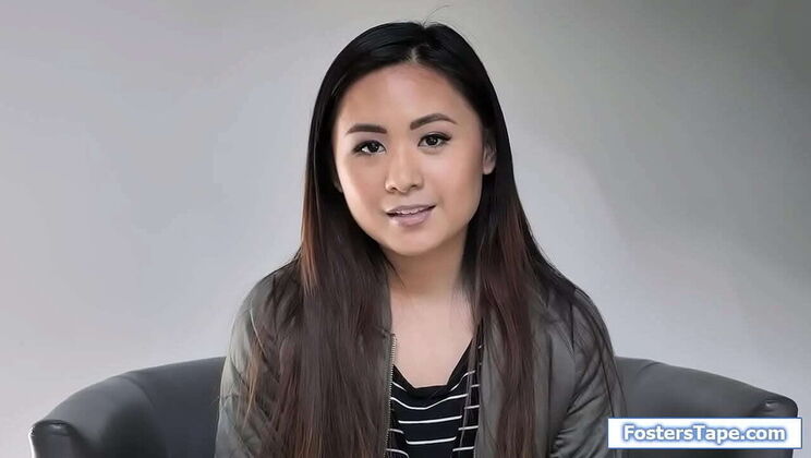 Asian Stepmom and Young Stepdaughter Threesome with Big Cock - Elle Voneva & Lilian Stone