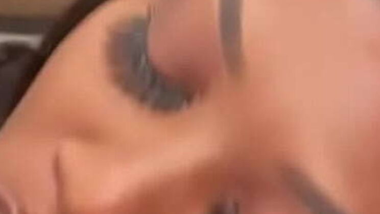 Ebony Slut Sucks Crush's Big BBC Until Cumshot