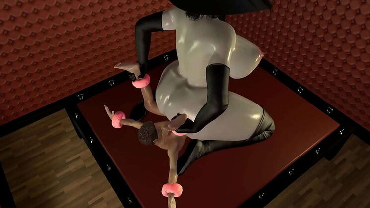 Big Tit BBW MILF Lady Dimitrescu Cowgirl Ride on Her Boy Toy