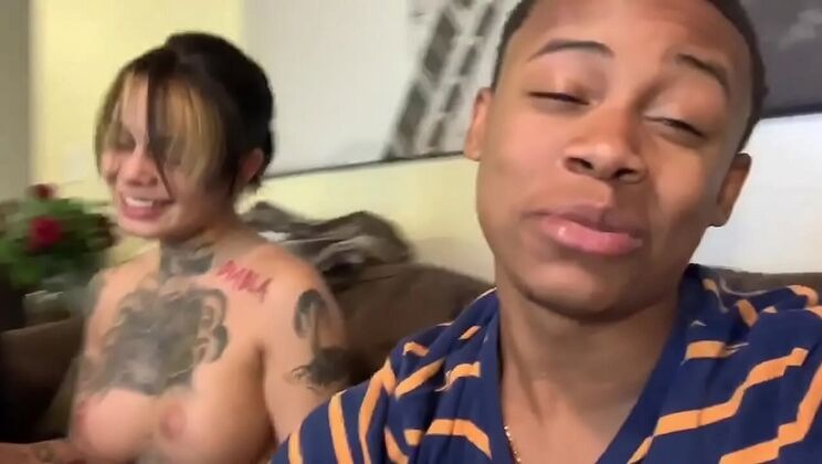 Lil D Gets Amazing Blowjob From Genevieve Sin On Webcam - Big Tits & POV Action