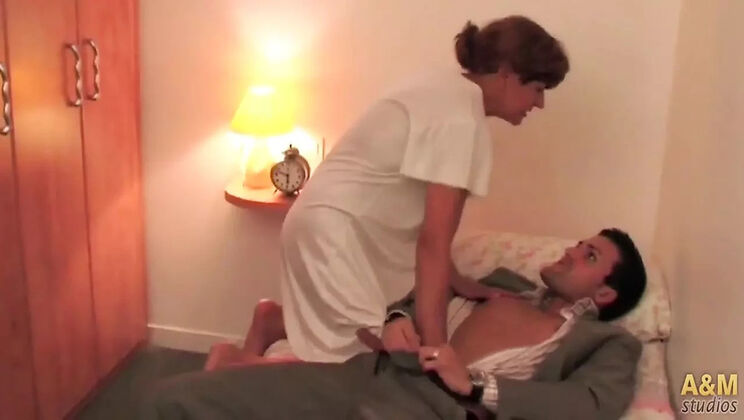 Spanish Granny Fucks Granddaughter's Boyfriend - Anal & Big Cock Fun
