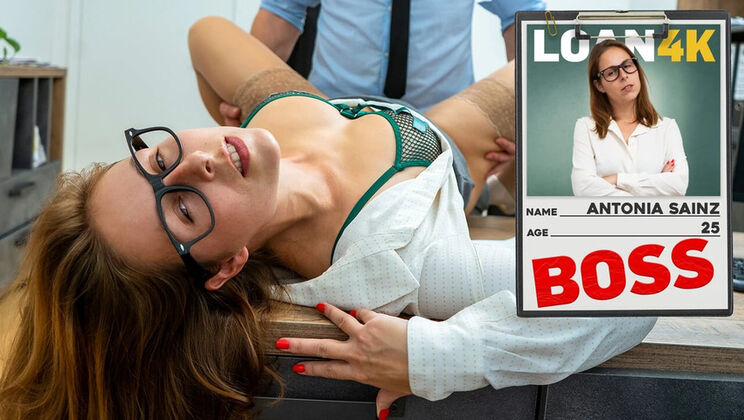 Boss Fucks Manager on Office Desk - Secret Sex with Glasses & Stockings