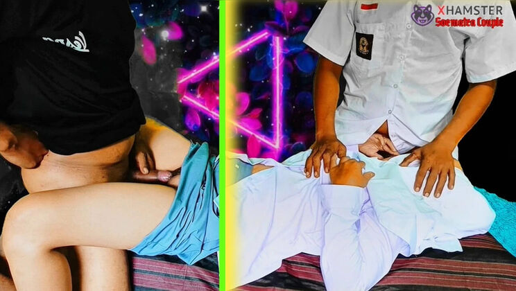 Hot Indonesian Hijab Teen Fucks High School Friend - Deep Throat & Creampie