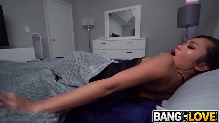 Stepsister Vina Sky Fingering Her Tight Pussy - Asian Teen Moans Hard