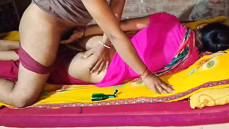 Desi Aunty Priya Sena Thick Ass Fucked Hard on Bed - Spit & Rough Sex