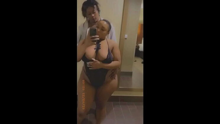 Handsomedevan fucks juicy BBW Instagram model in hotel lobby - big tits, big ass, and BBC action