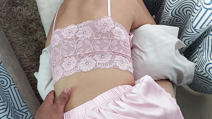 Hot stepsister gets hard fuck in doggy style - tight pussy creampie