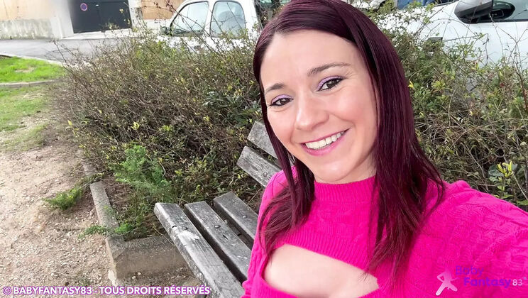 Babyfantasy83 Squirts Hard in Public - Petite Amateur MILF Outdoor Fun