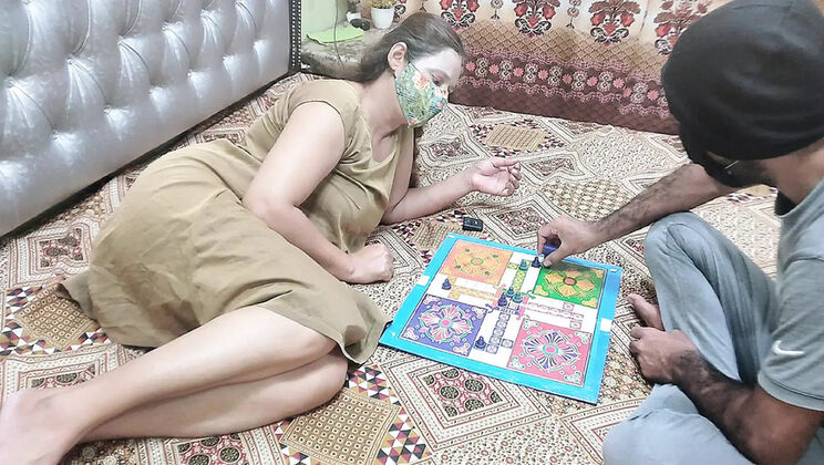Desi Indian Step Sister Fucked Hard in Doggy Style After Ludo Game - Homemade Sex with Big Tits MILF