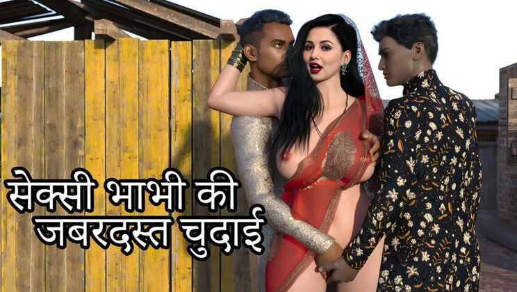 Desi Bhabhi Savita Gets Fucked Hard by 2 Men on Road - Hot Indian Sex