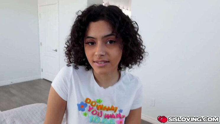 Stepsister Dani Diaz Gets Taught How To Please A Man By Stepbrother Rion - Blowjob & Deepthroat Action