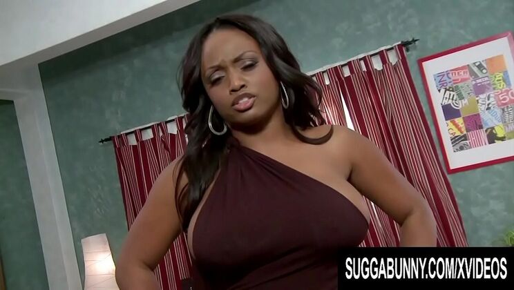 Jada Fire's Huge Black Tits Get Pounded Hard in Interracial Fuck