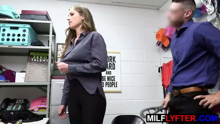 Hot MILF Tricia Oaks gets anal punishment for shoplifting lipstick