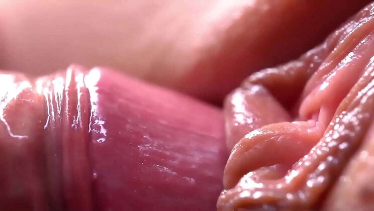 Extreme Close-Up Pussy Fucking - Macro Creampie with Viktoriacloseup & Vladimircloseup
