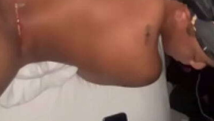 Light Skin Babe with Perfect Ass Spreads for Rough BBC Fuck