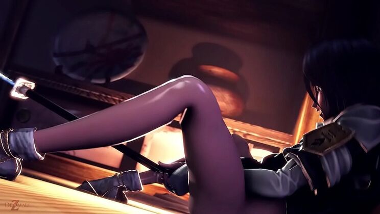 Rukia Kuchiki Rough Cosplay Fuck - Blowjob & Creampie - Anime 3D Porn