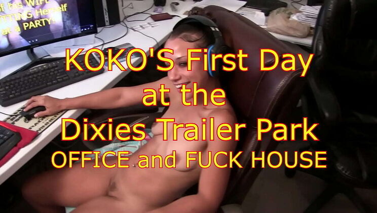 KOKO's First Day at Work - Horny Secretary Takes Interracial Cock in Office