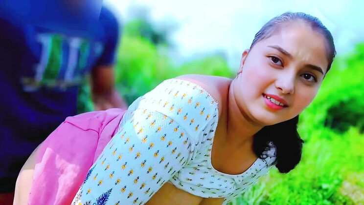 Desi village cute maid outdoor jungle fuck by boss for salary - Indian cute girl sex with big cock