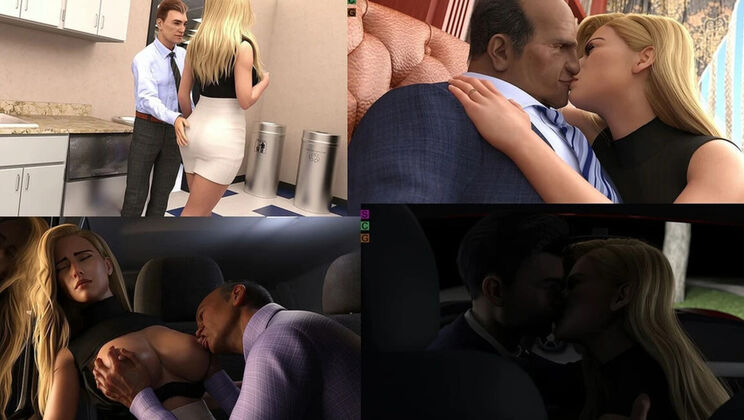 American Wife Lesbian Experience - Full HD 3D Sex Game with Big Boobs