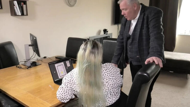 Big Boob BBW Home Inspection Blowjob with British MILF