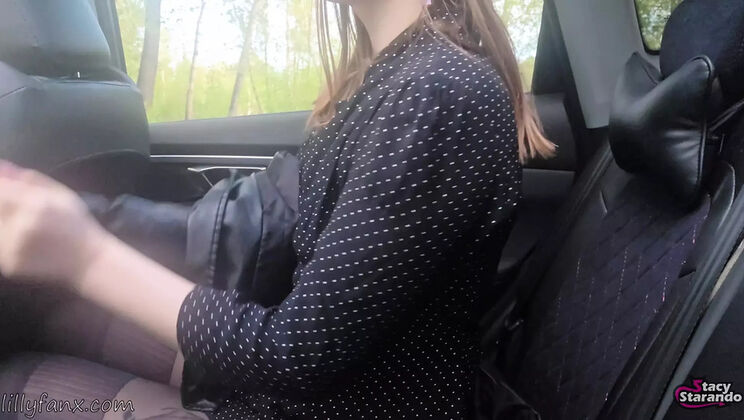 Caught Spying! Stacy Starando Makes You Lick Her Pussy & Get Out - Outdoor Femdom Facesitting